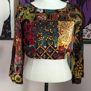 Colorful Patterned Women's Top